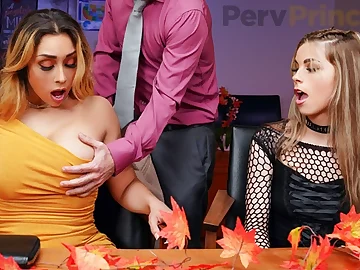 Renee Rose-coloured and Lilly Hall perfection up respecting captivate their naughty step-mother and Waggish in a steaming, super-steamy role-have fun