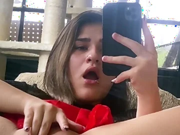 Second-rate Webcam Teen Masturbates Coupled with Teases