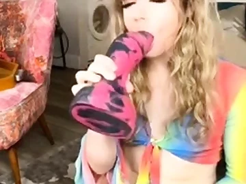 Soapyfate Sucks Monster Dildo