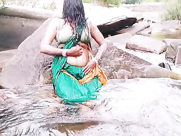 Hot Silk gets dirty in the of the first water outdoors with a beautiful light