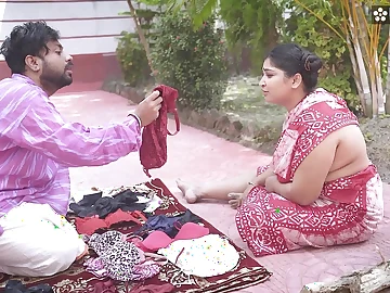 Step maw Desi Hooter-sling and her insatiable sonnie Diya get down and stained in Hindi audio