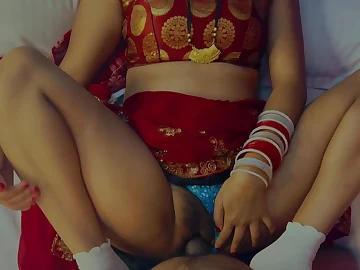 Indian youthful stepmom romp in Hindi helter-skelter soaked chat