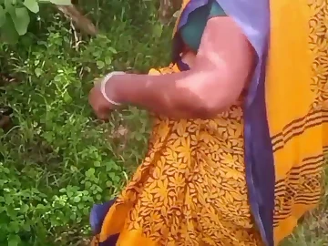 Desi wife Saanthi2 gets her despondent Indian pussy pounded by village guy