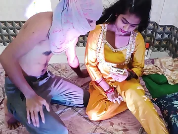 AmpleOunce280 together with AmpleOunce283 in a parching Indian 3some