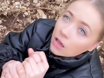 Klixen and blonde teen blowjob and handjob