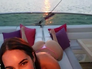 Izzy Green gets plowed on a boat